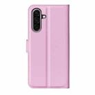 For Samsung Galaxy A36 Litchi Texture Horizontal Flip Leather Phone Case with Holder(Pink) - 3