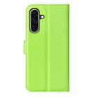 For Samsung Galaxy A36 Litchi Texture Horizontal Flip Leather Phone Case with Holder(Green) - 3