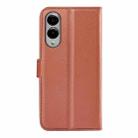For Samsung Galaxy S25 Edge 5G Litchi Texture Horizontal Flip Leather Phone Case with Holder(Brown) - 3