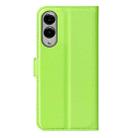 For Samsung Galaxy S25 Edge 5G Litchi Texture Horizontal Flip Leather Phone Case with Holder(Green) - 3