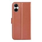 For Samsung Galaxy A06 5G Litchi Texture Horizontal Flip Leather Phone Case with Holder(Brown) - 3