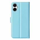 For Samsung Galaxy A06 5G Litchi Texture Horizontal Flip Leather Phone Case with Holder(Blue) - 3