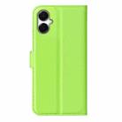 For Samsung Galaxy A06 5G Litchi Texture Horizontal Flip Leather Phone Case with Holder(Green) - 3