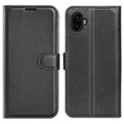 For Samsung Galaxy Xcover 7 Pro Litchi Texture Horizontal Flip Leather Phone Case with Holder(Black) - 1