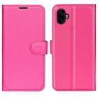 For Samsung Galaxy Xcover 7 Pro Litchi Texture Horizontal Flip Leather Phone Case with Holder(Rose Red) - 1