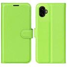 For Samsung Galaxy Xcover 7 Pro Litchi Texture Horizontal Flip Leather Phone Case with Holder(Green) - 1