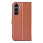 For Samsung Galaxy A17 5G Litchi Texture Horizontal Flip Leather Phone Case with Holder(Brown) - 3