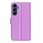 For Samsung Galaxy A17 5G Litchi Texture Horizontal Flip Leather Phone Case with Holder(Purple) - 3