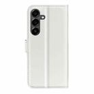 For Samsung Galaxy S25 FE 5G Litchi Texture Horizontal Flip Leather Phone Case with Holder(White) - 3
