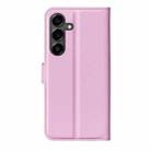 For Samsung Galaxy S25 FE 5G Litchi Texture Horizontal Flip Leather Phone Case with Holder(Pink) - 3