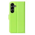 For Samsung Galaxy S25 FE 5G Litchi Texture Horizontal Flip Leather Phone Case with Holder(Green) - 3