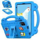 For NEC Lavie Tab T11 T1155 2024 Handle Kickstand Children EVA Shockproof Tablet Case(Sky Blue) - 1