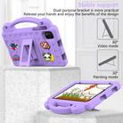 For NEC Lavie Tab T11 T1155 2024 Handle Kickstand Children EVA Shockproof Tablet Case(Light Purple) - 3