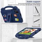 For NEC Lavie Tab T11 T1155 2024 Handle Kickstand Children EVA Shockproof Tablet Case(Navy Blue) - 3