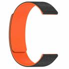 20mm Cloud Wood Grain Silicone Magnetic Watch Band(Black Orange) - 3