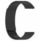 20mm Cloud Wood Grain Silicone Magnetic Watch Band(Black) - 3
