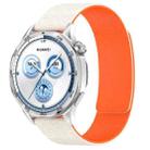 20mm Cloud Wood Grain Silicone Magnetic Watch Band(Starlight Orange) - 1