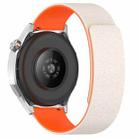 20mm Cloud Wood Grain Silicone Magnetic Watch Band(Starlight Orange) - 2