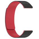 18mm Cloud Wood Grain 18mm Silicone Magnetic Watch Band(Black Red) - 3