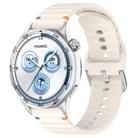 For Huawei Watch GT 5 46mm Wavy Grain Stitched 22mm Silicone Watch Band(Starlight) - 1