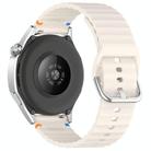 For Huawei Watch GT 5 46mm Wavy Grain Stitched 22mm Silicone Watch Band(Starlight) - 2