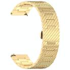 For OPPO Watch X2 Twill Texture Stainless Steel Metal Watch Band(Gold) - 3