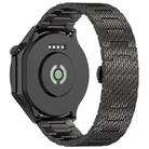 For OnePlus Watch 3 Twill Texture Stainless Steel Metal Watch Band(Black) - 2