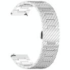 For OnePlus Watch 3 Twill Texture Stainless Steel Metal Watch Band(Silver) - 3