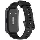 For Huawei Band 10 / 10 NFC / 9 / 9 NFC Metal Head Color Buckle Silicone Watch Band(Black) - 2