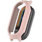 For Xiaomi Mi Band 8 / 8 NFC PC Ear Half Coverage Watch Protective Frame(Pink) - 1