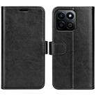 For Honor 200 Smart R64 Texture Horizontal Flip Leather Phone Case(Black) - 1