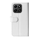 For Honor X6b R64 Texture Horizontal Flip Leather Phone Case(White) - 3