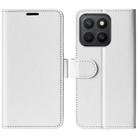 For Honor X8c 4G R64 Texture Horizontal Flip Leather Phone Case(White) - 1