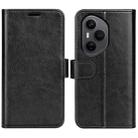 For Honor 400 Pro Global 160.8mm R64 Texture Horizontal Flip Leather Phone Case(Black) - 1