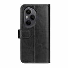 For Honor 400 Pro Global 160.8mm R64 Texture Horizontal Flip Leather Phone Case(Black) - 3