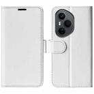 For Honor 400 Pro Global 160.8mm R64 Texture Horizontal Flip Leather Phone Case(White) - 1
