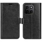 For Honor X6c R64 Texture Horizontal Flip Leather Phone Case(Black) - 1