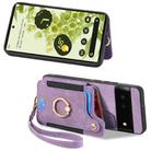 For Google Pixel 6 Retro Skin-feel Ring Multi-card Wallet Phone Case(Purple) - 2