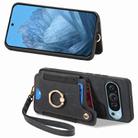 For Google Pixel 9 / 9 Pro Retro Skin-feel Ring Multi-card Wallet Phone Case(Black) - 2