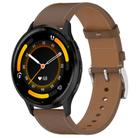For Garmin Venu 3 Press Button 22mm Leather Watch Band(Brown) - 1