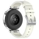 For Amazfit Active Press Button 20mm Leather Watch Band(White) - 2