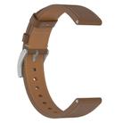 For Samsung Galaxy Watch3 45mm Press Button 22mm Leather Watch Band(Brown) - 3