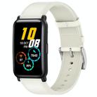 For Honor Watch ES / Magic Watch 2 42mm Press Button 20mm Leather Watch Band(White) - 1