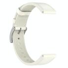 For Honor Watch ES / Magic Watch 2 42mm Press Button 20mm Leather Watch Band(White) - 3