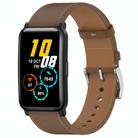 For Honor Watch ES / Magic Watch 2 42mm Press Button 20mm Leather Watch Band(Brown) - 1