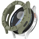 For Samsung Galaxy Watch 7 40mm Armour Hollow TPU Watch Protective Case(Green) - 1