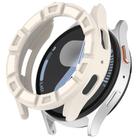 For Samsung Galaxy Watch 7 40mm Armour Hollow TPU Watch Protective Case(Starlight) - 1