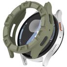 For Samsung Galaxy Watch 7 44mm Armour Hollow TPU Watch Protective Case(Green) - 1