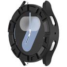 For Samsung Galaxy Watch 7 44mm Armour Hollow TPU Watch Protective Case(Black) - 2