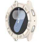 For Samsung Galaxy Watch 7 44mm Armour Hollow TPU Watch Protective Case(Starlight) - 2